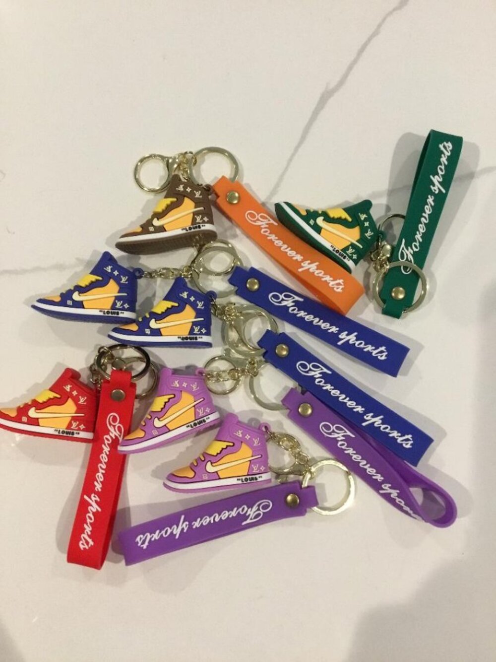 Forever Sports “Retro High Tops” Keychain Bag Charm Assorted Colors Pick One